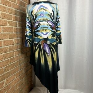 Dor Dor Couture Multicolor / layered asymmetrical mini dress or tunic  - medium